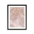 Plakat w ramie 30x40 - Wyjątkowa Stylizacja - marmur, złoto - rama czarna