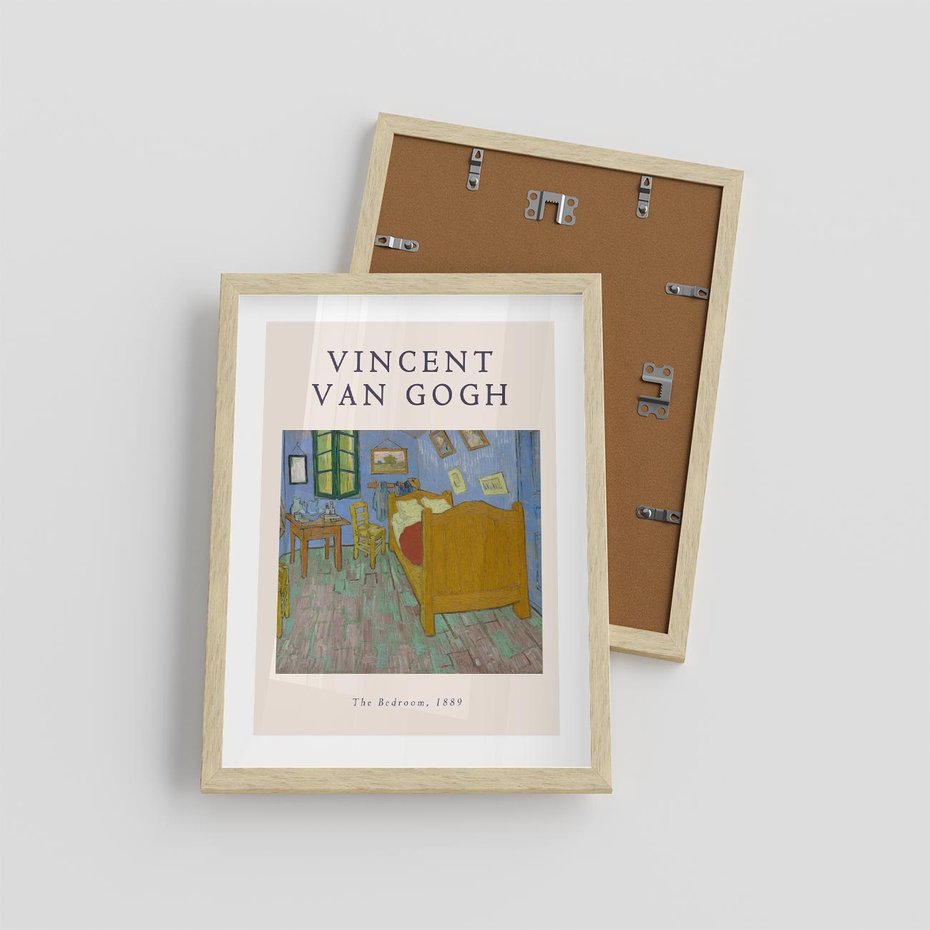 Plakat w ramie 30x40 - Reprodukcja van Gogha - vincent van gogh, reprodukcja - rama drewno