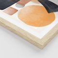 Plakat w ramie 50x70 - Geometria w Abstrakcji - abstrakcja, proste formy - rama drewno