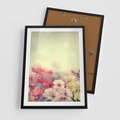 Plakat w ramie 50x70 - Delikatne kwiaty pastelowe - kwiaty, pastelowe - rama czarna