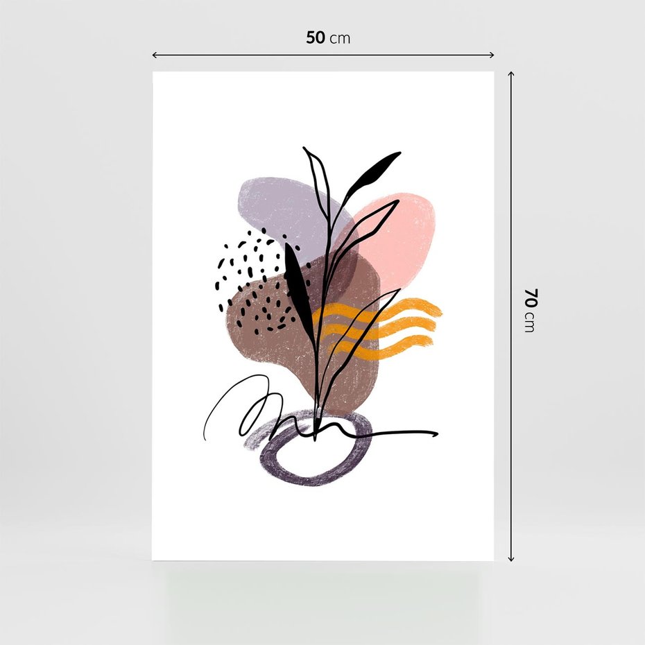 Plakat bez ramy 50x70 - Bezgraniczne Impulsy - abstrakcja, sztuka nowoczesna