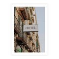 Plakat bez ramy 50x70 - Magiczne Spacery - hotel, uliczka