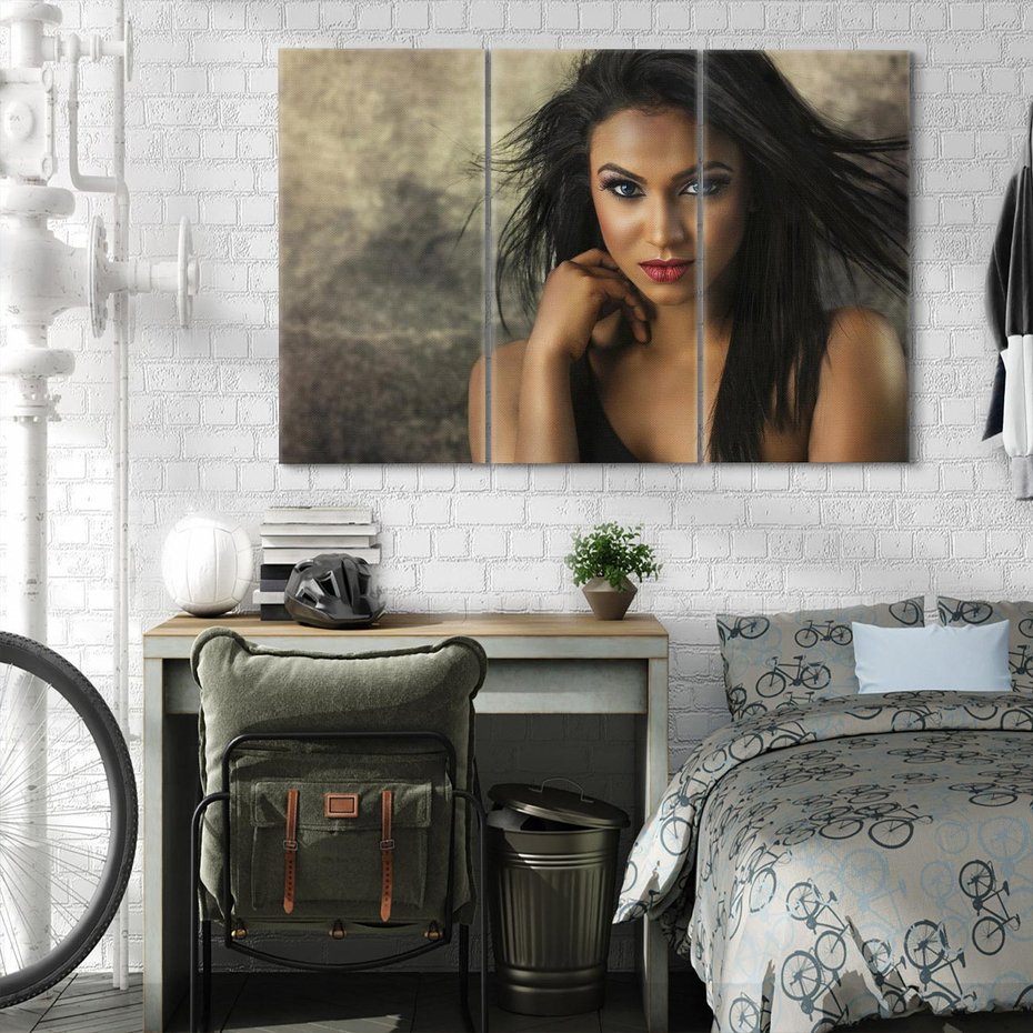 Obraz na płótnie 120x80 - Urok Kobiety - Portret Modelki - kobieta, dziewczyna