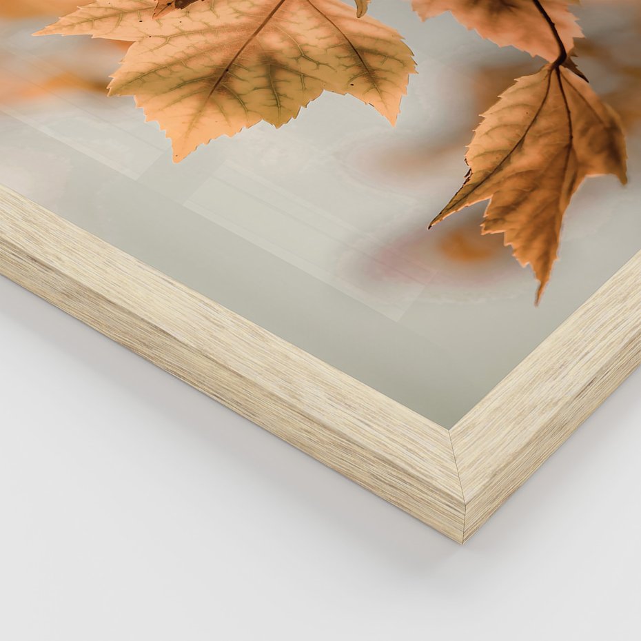 Zestaw obrazy w ramie 30x40 galeria - Jesień, w, mieście - rama drewno