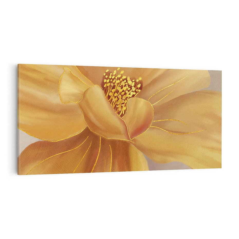 Obraz na płótnie 140x70 - Kwiaty malowane olejem - eksplozja kolorów - kwiaty, malowane