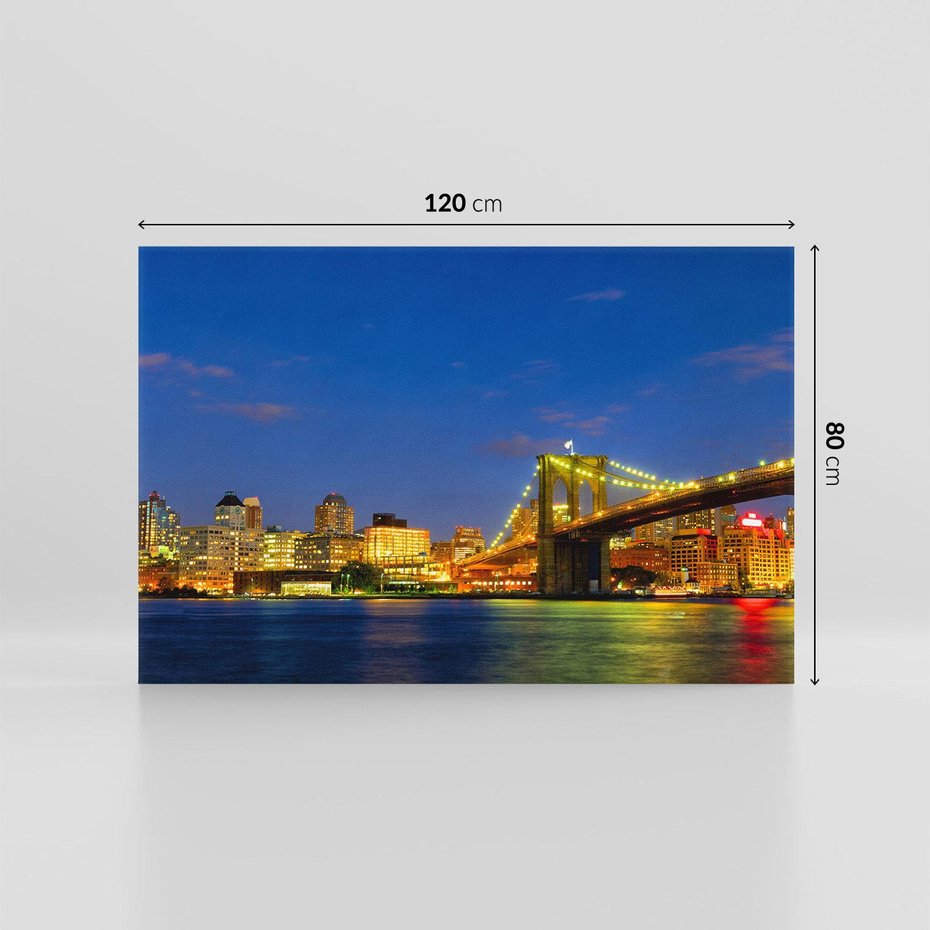 Obraz na płótnie 120x80 - Symbol Manhattanu - most, Nowy Jork