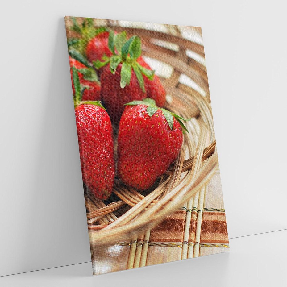 Obraz na płótnie 70x100 - Truskawka Radość Lata - truskawka, owoc