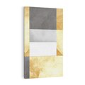 Obraz na płótnie 70x100 - Marmur w Geometrycznych Kształtach - geometryczne linie, złoto i szarość
