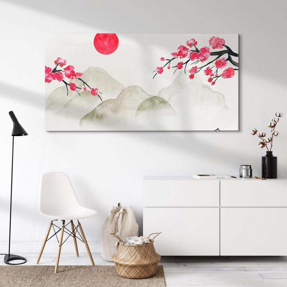 Obraz na płótnie 120x60 - Harmonia Japandi - styl japandi, japonia