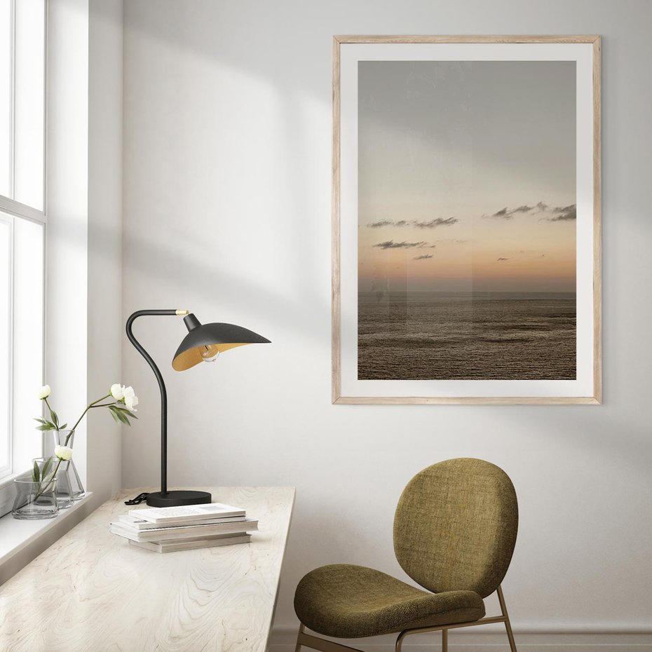 Plakat w ramie 40x50 - Chwila Romantyzmu - morze, niebo - rama drewno