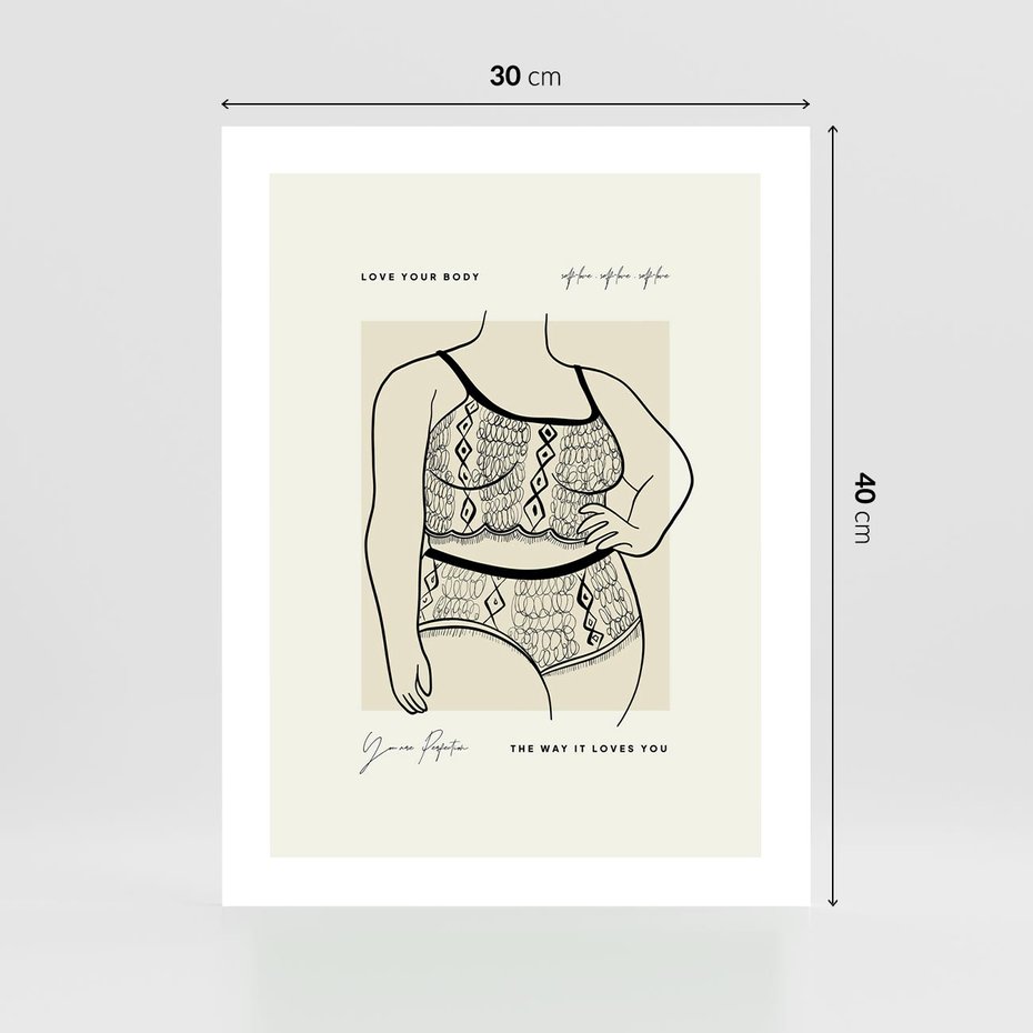 Plakat bez ramy 30x40 - Spojrzenia Wewnętrznych Widoków - nowoczesna sztuka kobieca, plakat