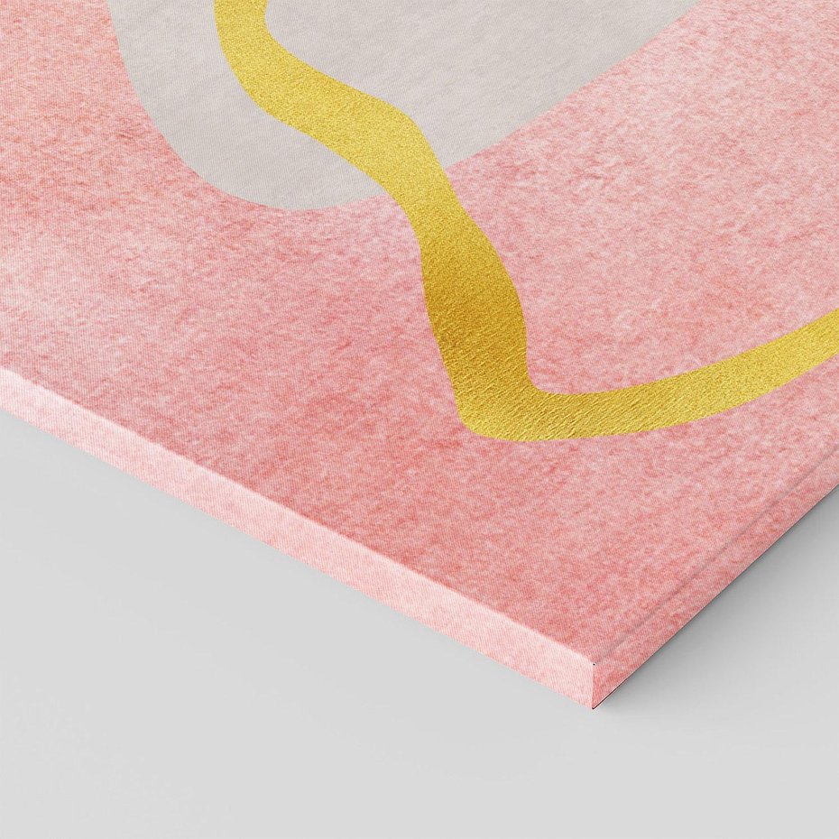 Obraz na płótnie 120x60 - Ekspresja w ruchu pędzla - abstrakcja, połączenie kształtów