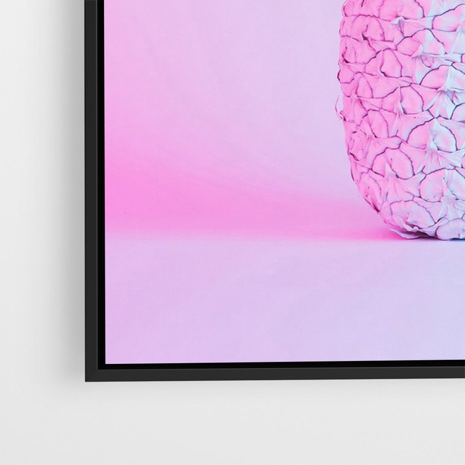 Obraz w ramie 70x100 - Ananas Abstrakcja - ananas, abstrakcja - rama czarna