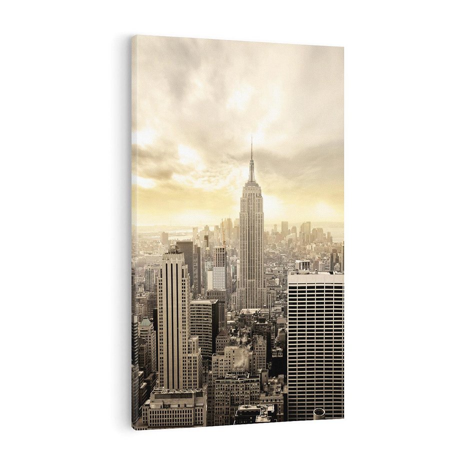 Obraz na płótnie 80x120 - Magia Manhattanu: miasto, które nigdy nie śpi - Manhattan, NY