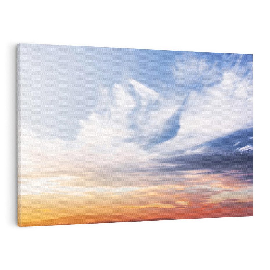 Obraz na płótnie 120x80 - Magia Chwili - pomost, zachód