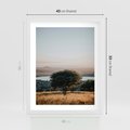 Plakat w ramie 40x50 - Siła Natury - drzewo, pejzaż - rama biała