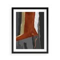Plakat w ramie 40x50 - Abstrakcyjna impresja - abstrakcja, nowoczesny - rama czarna