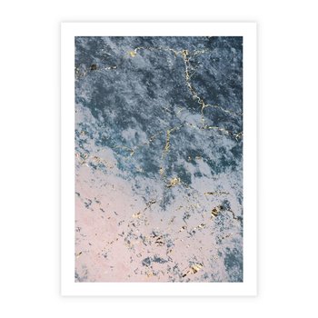 Plakat bez ramy 30x40 - Elegancja i Wyrafinowanie - marmur, złoto
