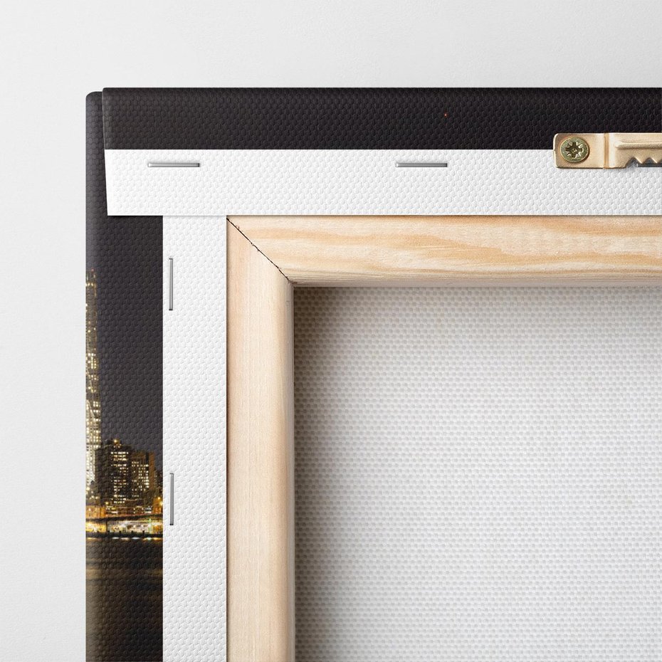 Obraz na płótnie 100x70 - Nowy Jork nocą - New York, Nowy