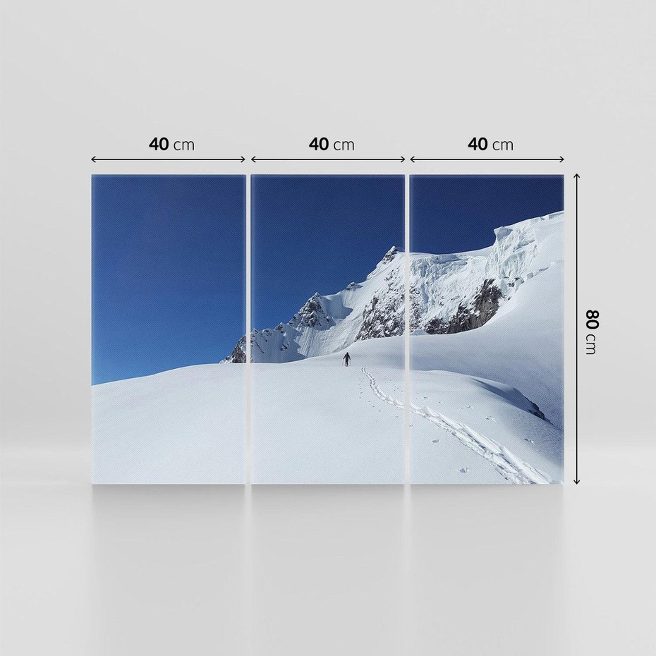 Obraz na płótnie 120x80 - Górska zima w pełnym blasku - góry, zima