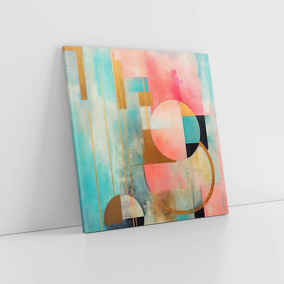 Obraz na płótnie 80x80 - Abstrakcyjny Bałagan - abstrakcja, obraz olejny