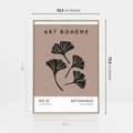 Obraz w ramie 50x70 - Botaniczne wymysły - sztuka boho, plakat - rama drewno