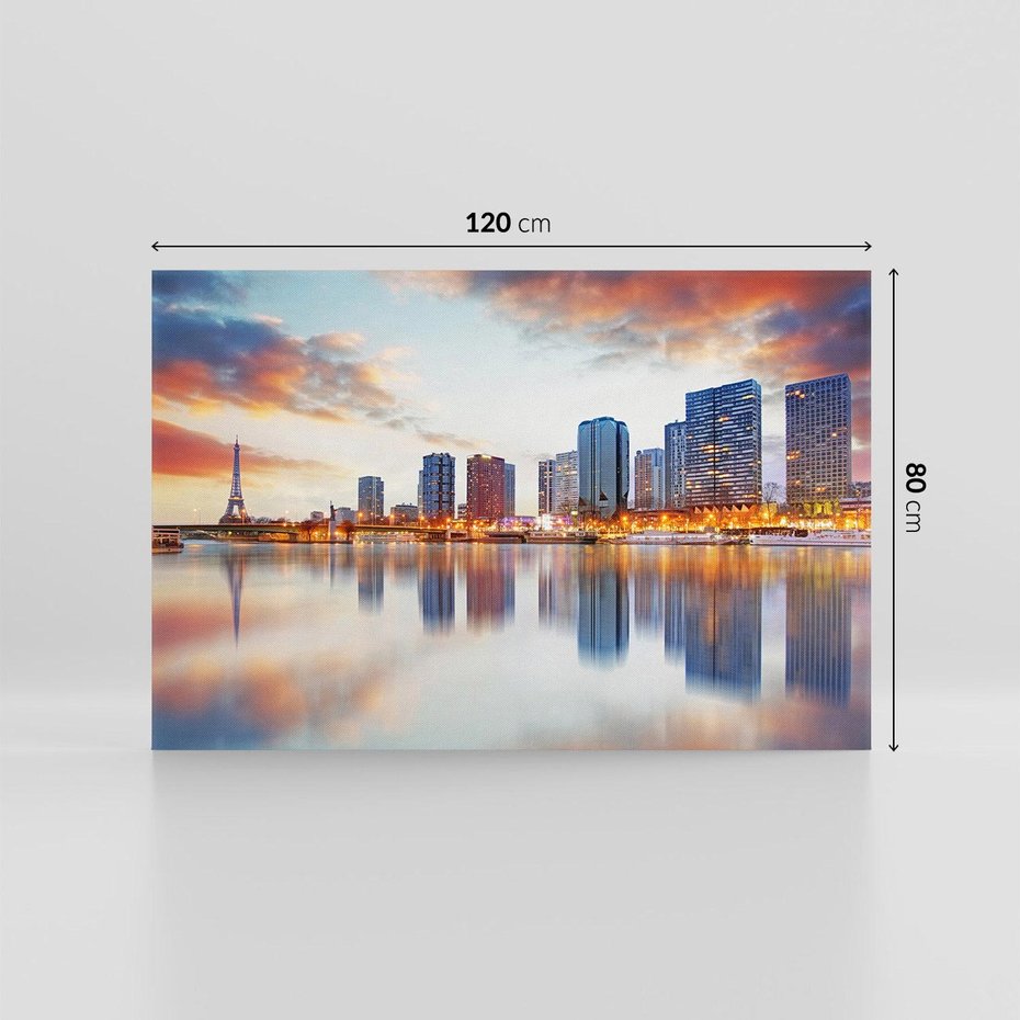 Obraz na płótnie 120x80 - miasto zakochanych - Paryż, Francja