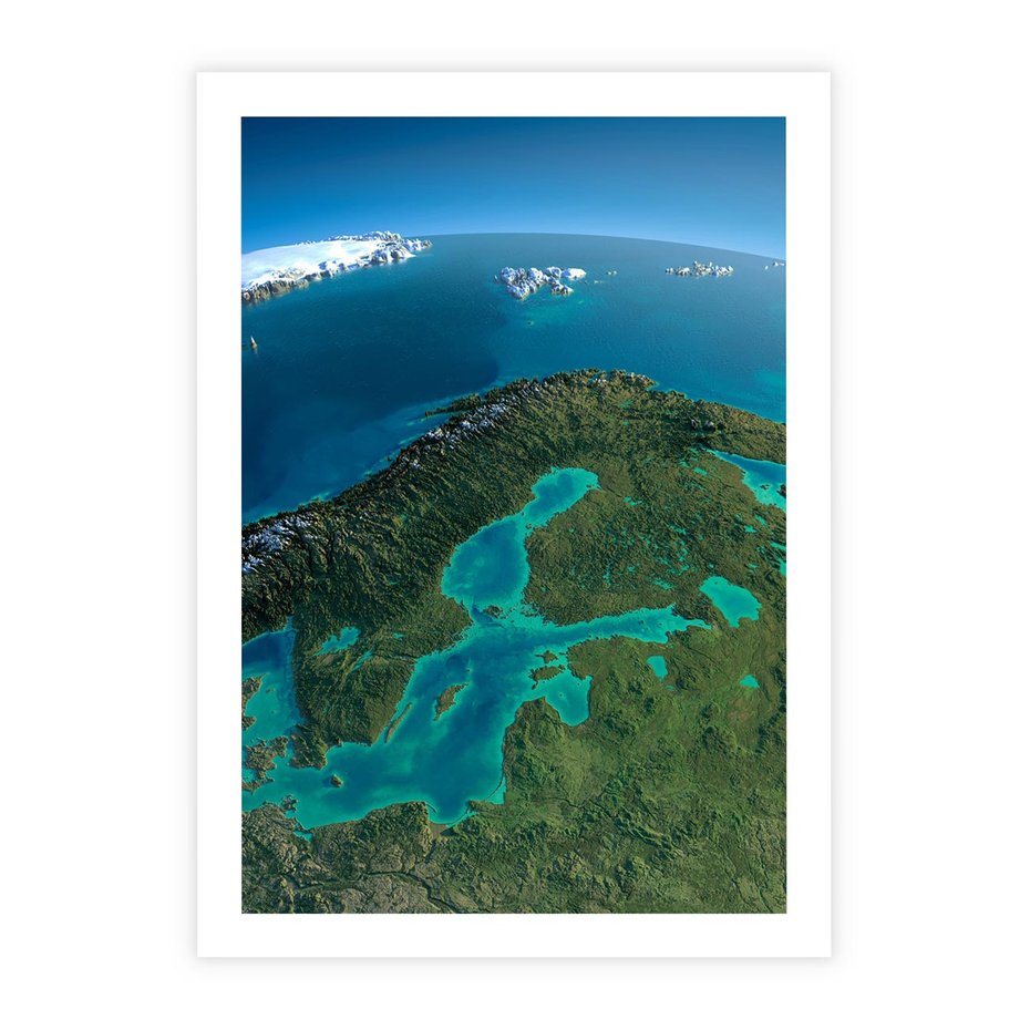 Plakat bez ramy 30x40 - Beztroski widok na ocean - widok, ocean