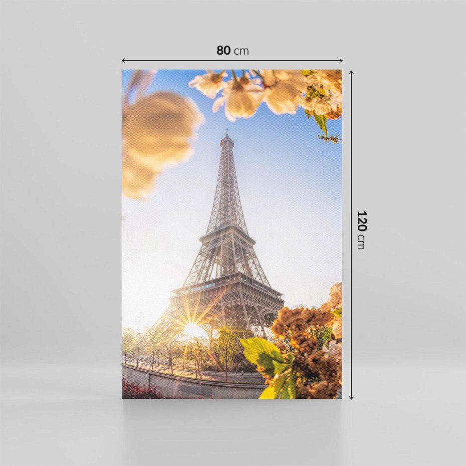Obraz na płótnie 80x120 - Ikona Paryża - Wieża, Eiffla