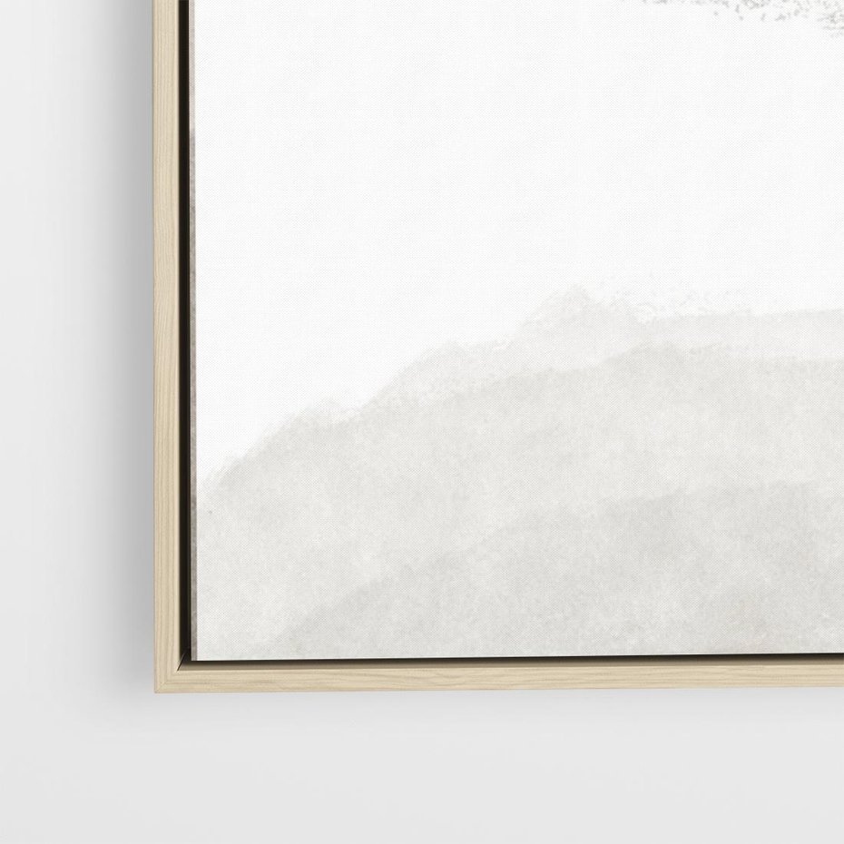 Obraz w ramie 50x50 - Impresje Energii - rozmyte cienie, abstrakcja - rama drewno