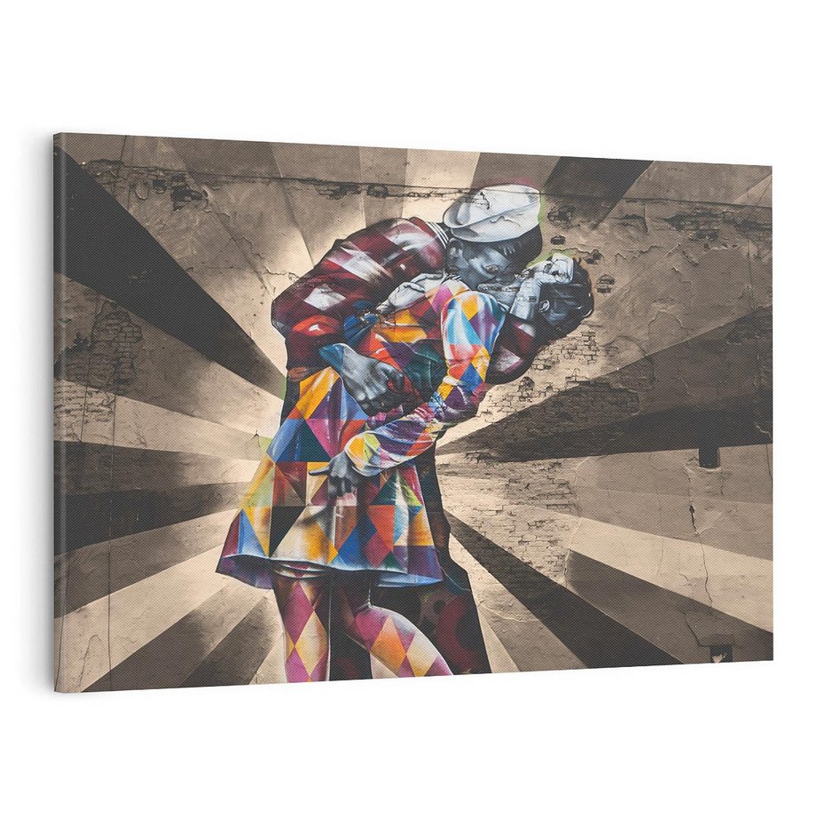 Obraz na płótnie 120x80 - Marynarz w świecie graffiti - marynarz, graffiti