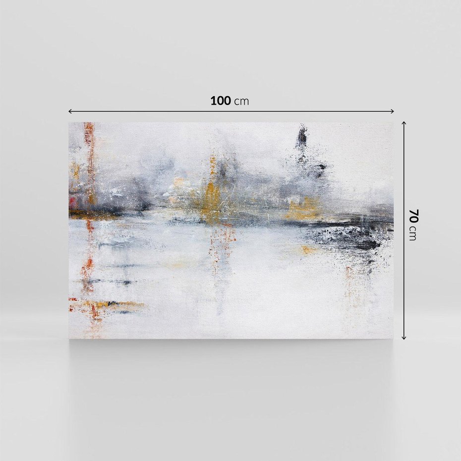 Obraz na płótnie 100x70 - Kontrastujące Chaosy - abstrakcja, kontrast