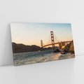 Obraz na płótnie 120x60 - Statek na morzu - Golden Gate, most