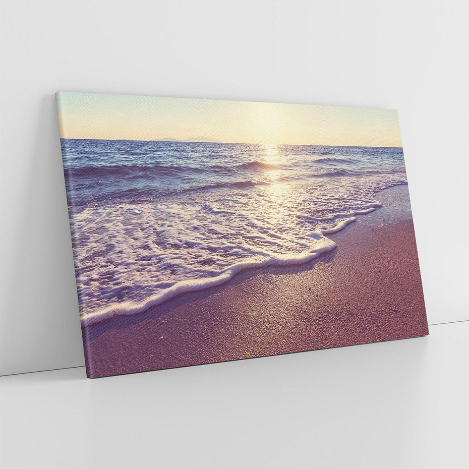 Obraz na płótnie 100x70 - Plaża: błogie chwile nad morzem - plaża, morze