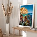 Plakat w ramie 30x40 - Rafa koralowa w oceanie - rafa, koralowa - rama drewno