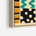 Obraz w ramie 50x70 - Etno Boho - etno ornamenty, boho klimat - rama drewno