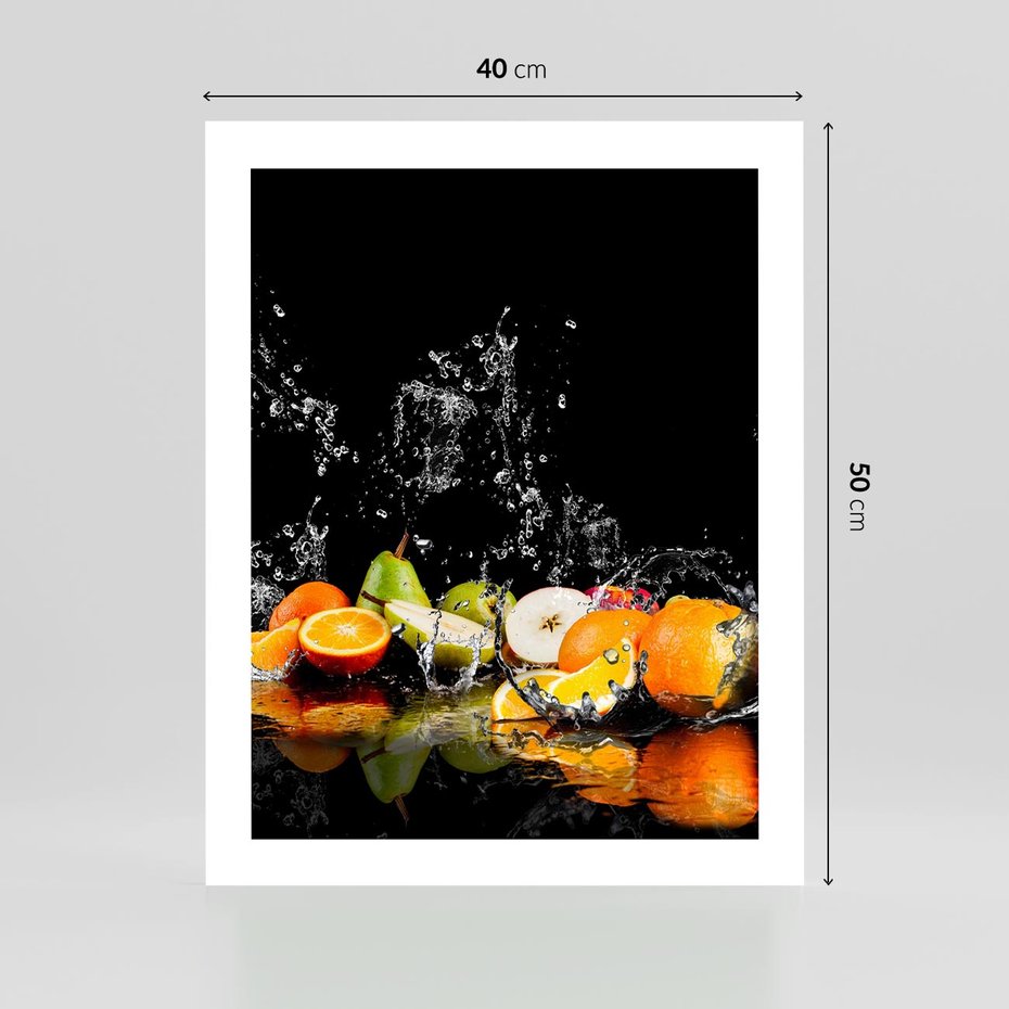 Plakat bez ramy 40x50 - Owoce w Restauracji - owoce, kuchnia