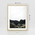 Plakat w ramie 40x50 - Górska Potęga - górski krajobraz, góry - rama drewno