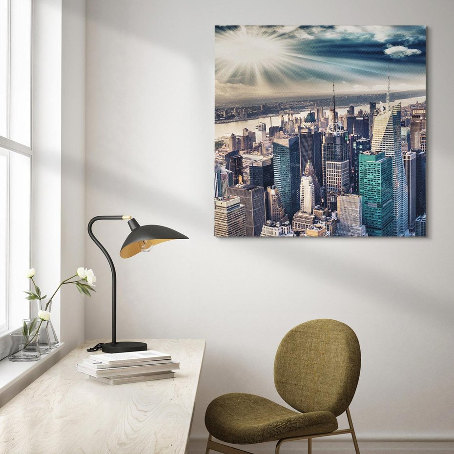 Obraz na płótnie 30x30 - Nowy York w pełnym blasku - Nowy York, miasto