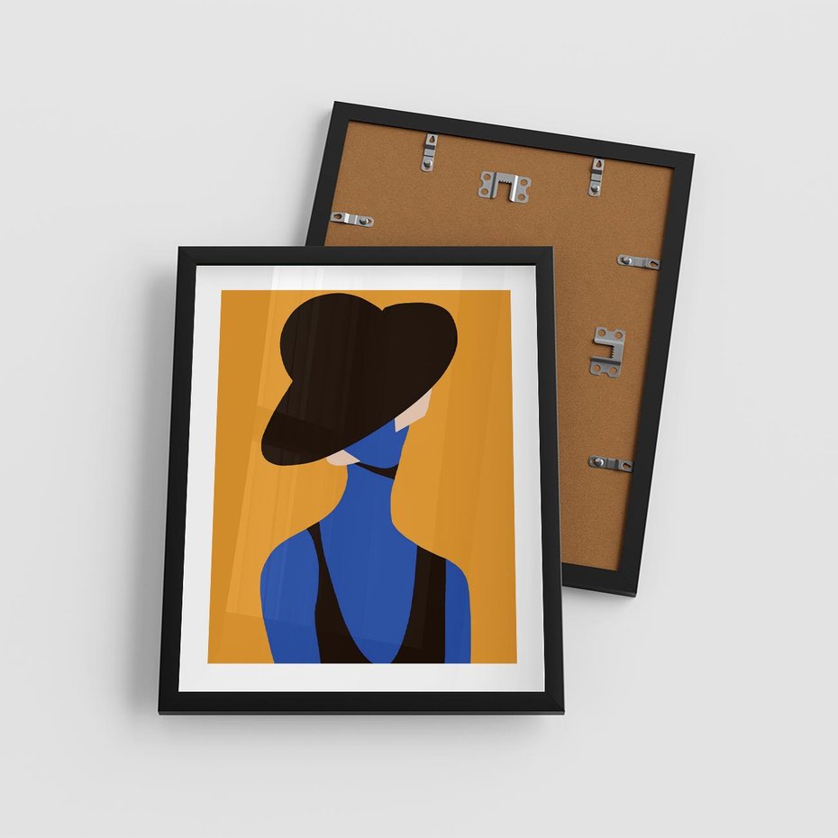 Plakat w ramie 40x50 - Zaklęte Zniknięcie - sztuka nowoczesna, plakat - rama czarna