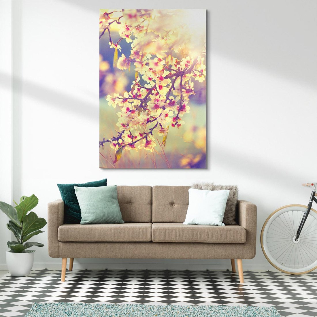 Obraz na płótnie 80x120 - Kwiatowa Wiosna - kwiaty, wiosna