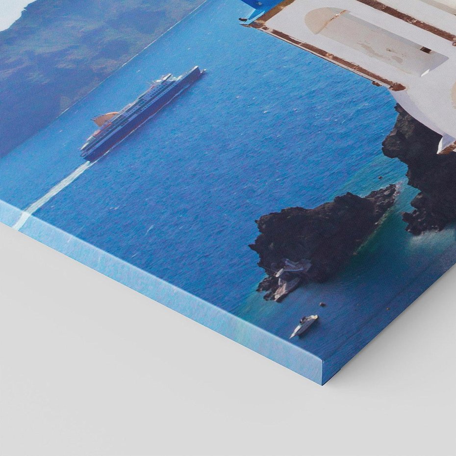 Obraz na płótnie 100x50 - Perspektywa na Santorini - Santorini, perspektywa