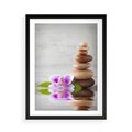 Plakat w ramie 50x70 - Spa japońskie: sztuka relaksu - spa, japońskie - rama czarna