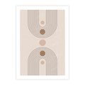 Plakat bez ramy 21x30 - Zgeometryzowane Wizje - boho plakat, minimalizm