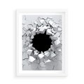 Plakat w ramie 50x70 - Nowoczesna Abstrakcja - grafika, nowoczesna - rama biała