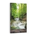 Obraz na płótnie 70x100 - Plączący się strumień - rzeka, strumień