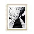 Plakat w ramie 40x50 - Współczesne Kształty - architektura, nowoczesne formy - rama drewno
