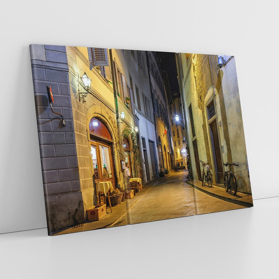 Obraz na płótnie 120x80 - Toskańska uliczka: włoski urok - Włochy, Toskania