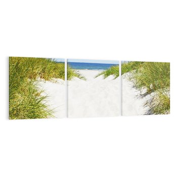 Obraz na płótnie 150x50 - Relaks nad Morskimi Wzgórzami - plaża, wydmy