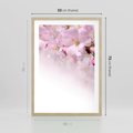 Plakat w ramie 50x70 - Kwitnąca Wiśnia - kwiaty, kwitnącej - rama drewno